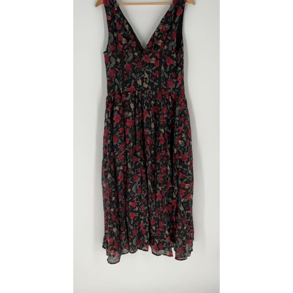 Nordstrom ARose Studio Floral V-Neck Maxi Dress